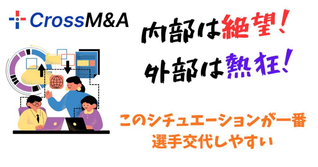 内部は絶望、外部は熱狂！
このシチュエーションが一番選手交代しやすい