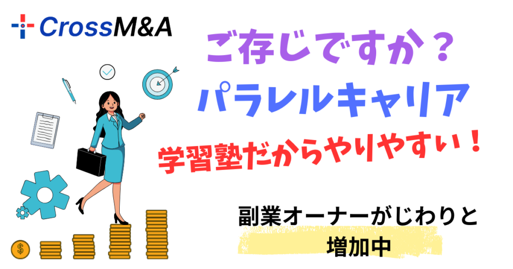 ご存じですか？
パラレルキャリア
学習塾だからやりやすい！副業オーナーがじわりと増加中