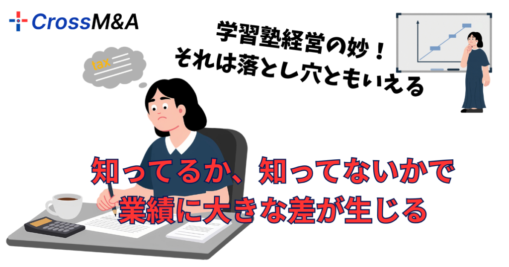 学習塾経営の妙！それは落とし穴ともいえる。
知ってるか知っていないかで業績に大きな差が生じる