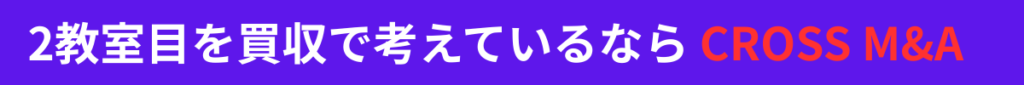 2教室目を買収で考えているならCROSS M&A