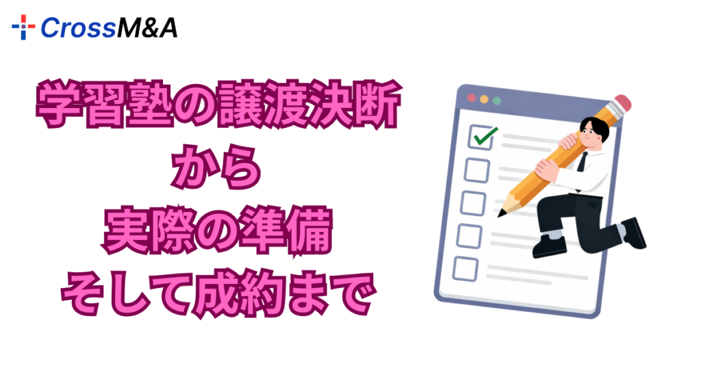 学習塾の譲渡決断から実際の準備そして成約まで